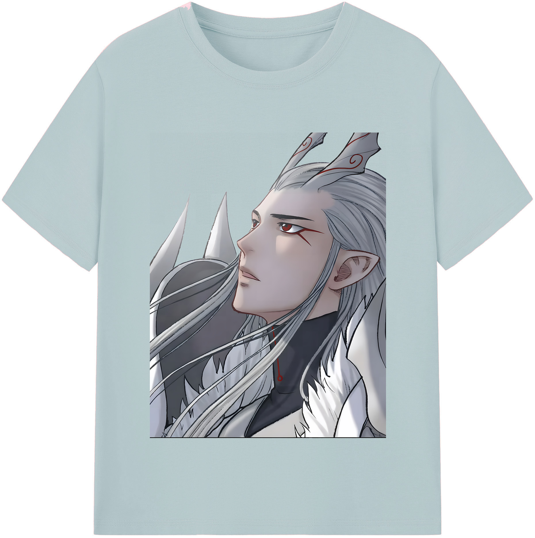 （画像用） Ne Zha 2 ナタ 魔童の大暴れ 綿100％半袖Tシャツ（フロントプリント）